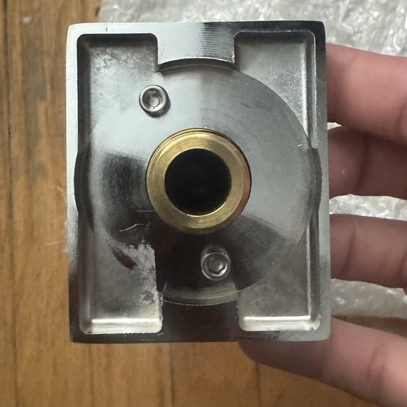 NEW Aquabrass 11632 - Chrome Square tub Spout with Diverter. - Picture 5 of 8